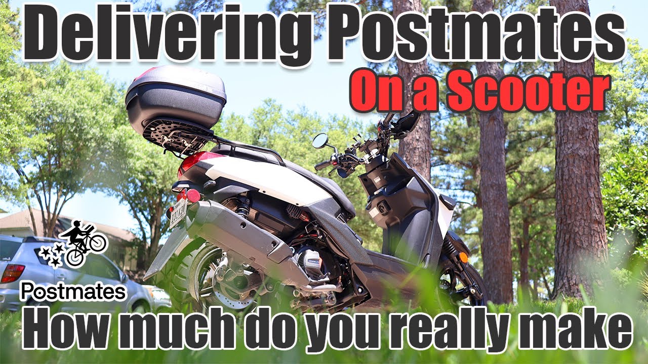 Delivering for Postmates on a Scooter and How much do you really make #Postmates #Scooter #Delivery