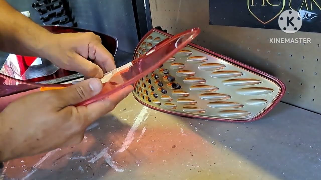 restauración de faro roto peugeot 307cc