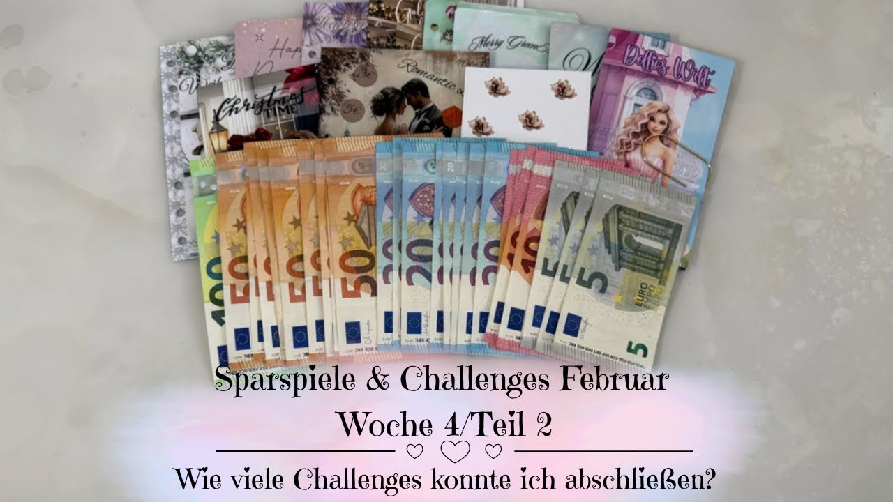 🦋Sparspiele & Challenges Februar Woche 4/Teil 2 | Wie viele Challenges konnte ich abschließen?