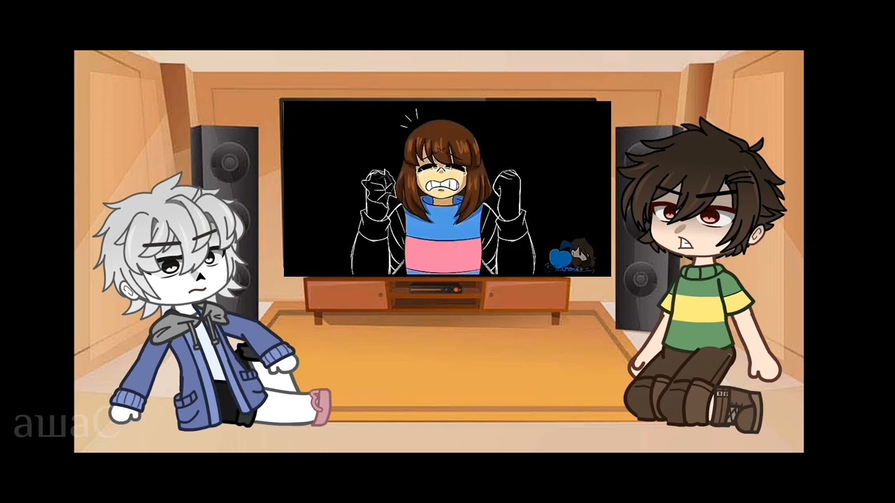💮||•REACTION OF SANS AND CHAPA TO THE MEME ABOUT FRISK•||💮