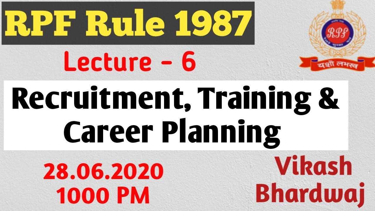 Lecture 6 RPF Rule 1987  RPF Rule 1987 in Hindi \ English