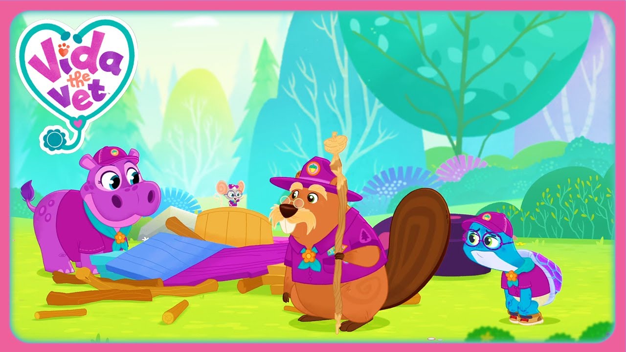 Camping With The Crew! 🪵 (Compilation) | Vida the Vet | Cartoons for Kids