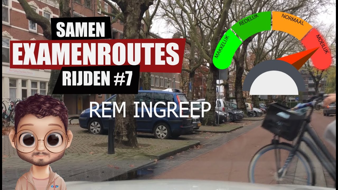 Examenroute CBR Rotterdam #7 Stuur en Rem ingreep