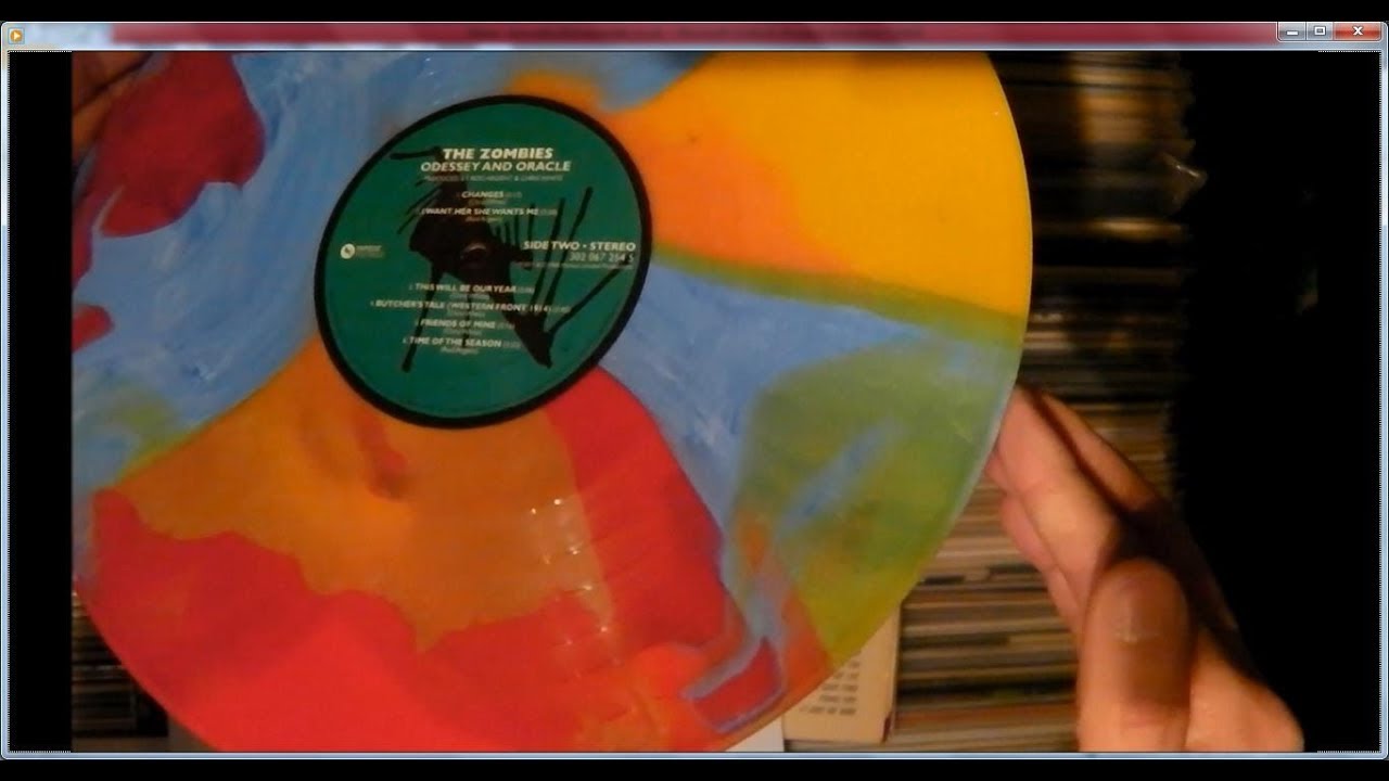 Multicoloured vinyl records