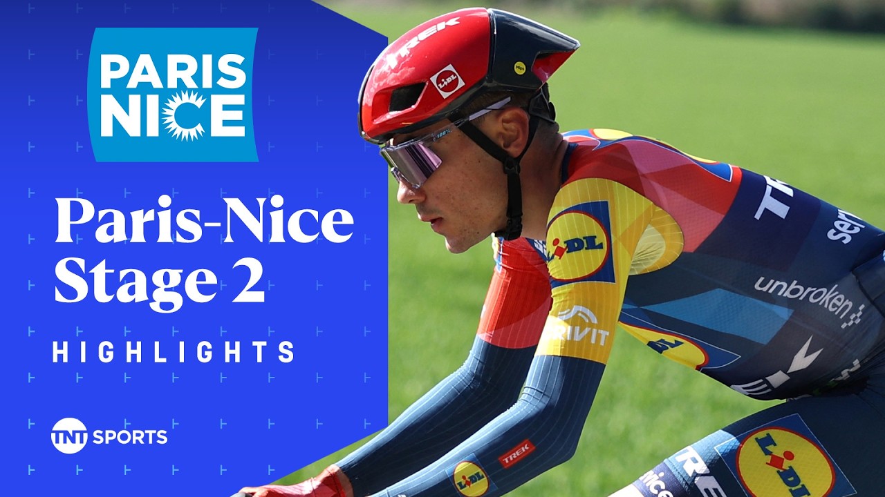 NO STOPPING HIM 🚀 | Men's Elite Stage 2 Paris-Nice 2026 Race Highlights | TNT Sports Cycling