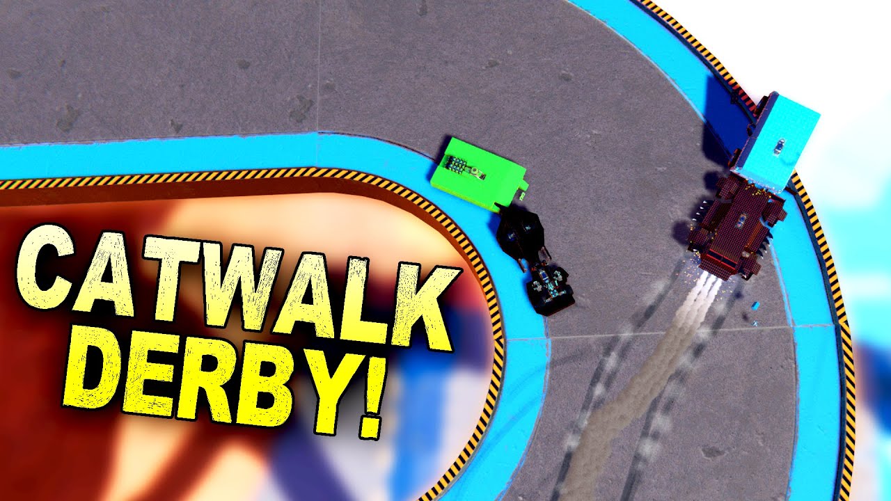 Team Destruction Derby, But On Skinny Catwalks! - Trailmakers Multiplayer