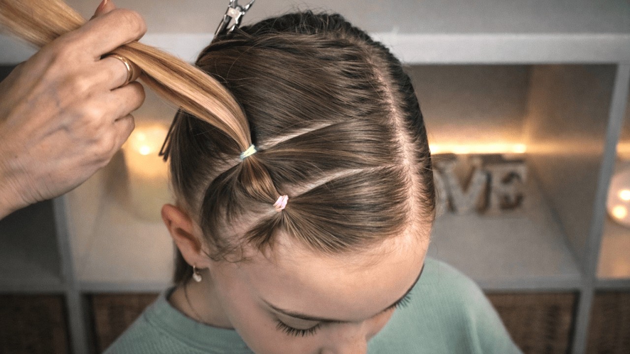 3 PEINADOS FÁCILES PARA NIÑAS CON LIGAS / PEINADOS PARA LA ESCUELA