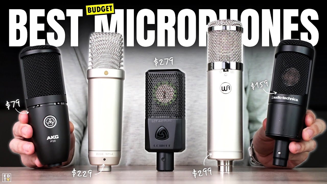 Лучшие бюджетные микрофоны для вокала (2024) — Audio-Technica AT2020, Rode NT1-A и Lewitt LCT 440...