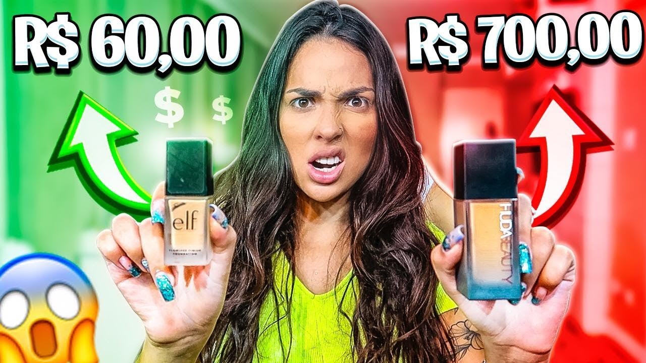 MAKE CARA VS MAKE BARATA VERS&Atilde;O DA GRINGA!!!