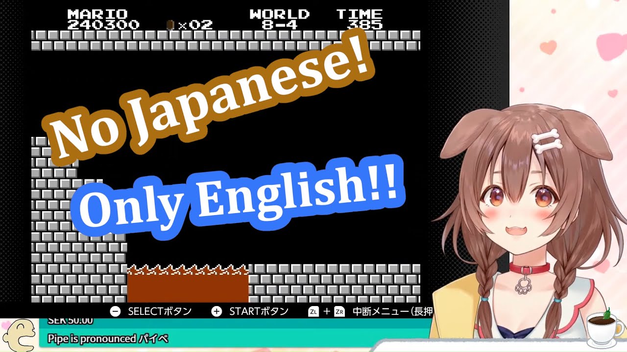Korone English Only Mario! Лучшие моменты второго потока 【Hololive】【Eng Sub】