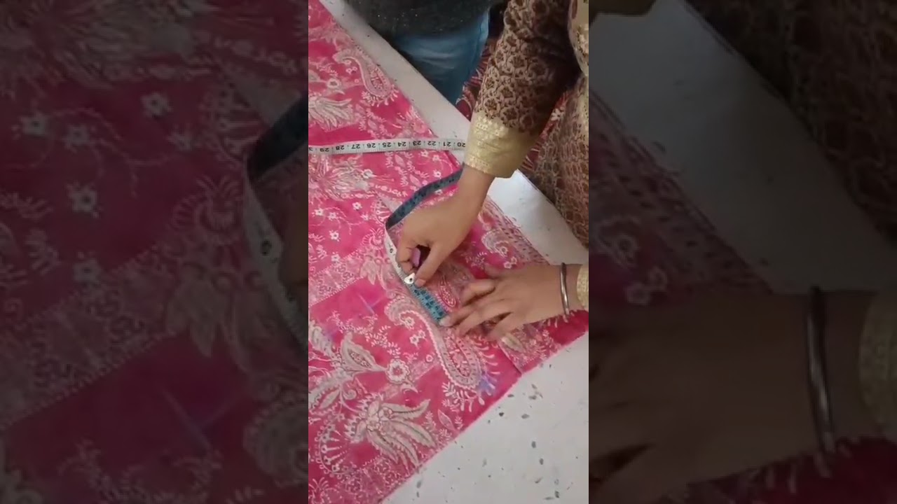 6 panel kurti cutting