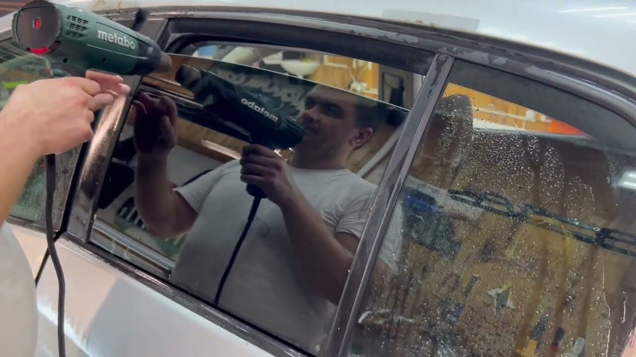 Volkswagen GOLF 5 PLUS Как затонировать пленкой NDFOS PHP Black 05 Pro Series