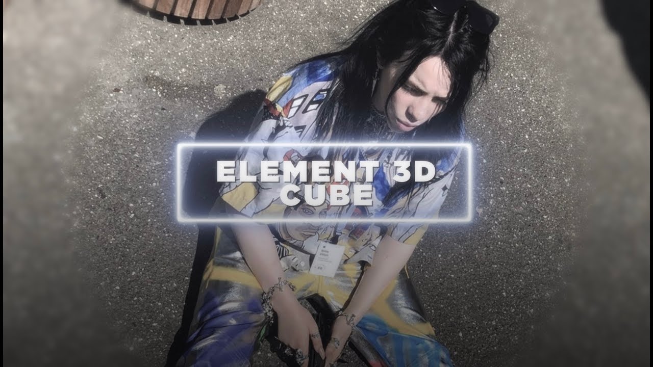 Element 3D cube + rocks