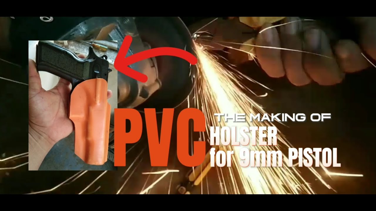 PVC HOLSTER Part-2/Holster for 9mm pistol/Paano gumawa ng holster na gawa sa PVC. #diycrafts