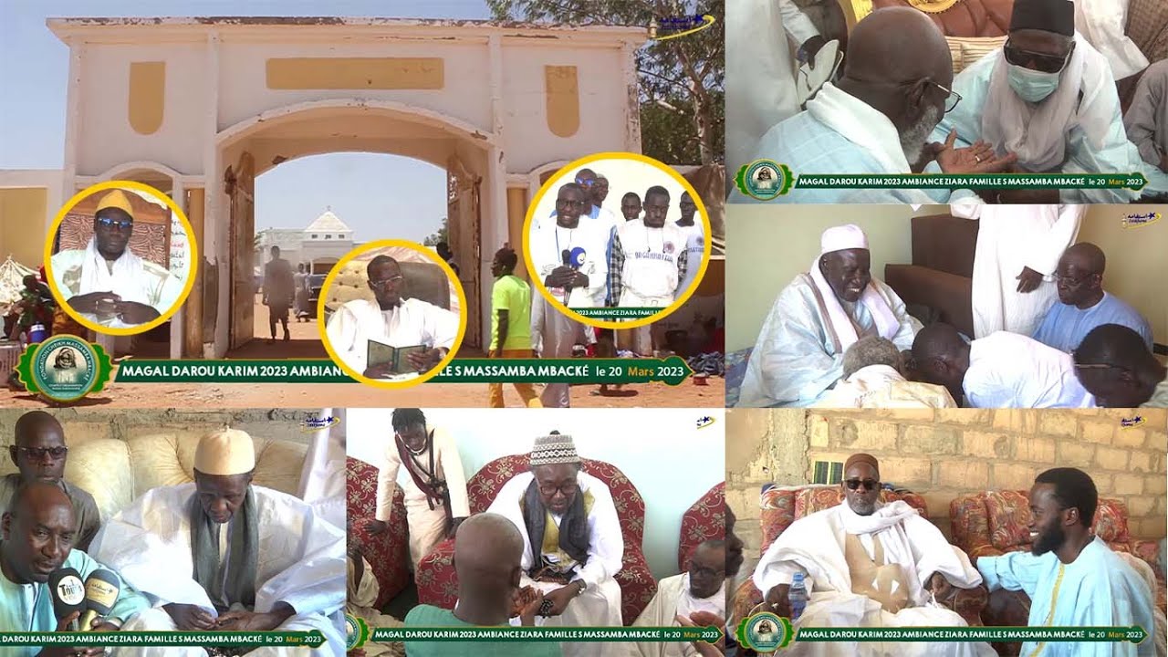 Magal Darou Karim Ambiance Ziara Famille Serigne Massamba Mbacké Le 20 Mars 2023