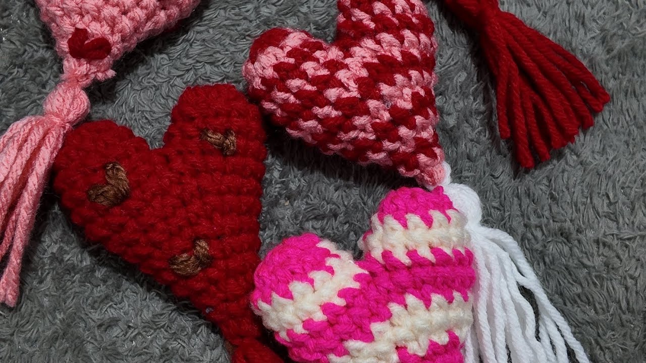 Como hacer corazones a crochet ? 🥰 para el 14 de febrero 💕 te enseño !!!