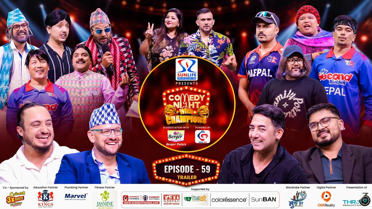 COMEDY NIGHT WITH CHAMPIONS Chapter 2 || Episode 59 Trailer || Andrew Leonard, Aman Pratap Adhikari