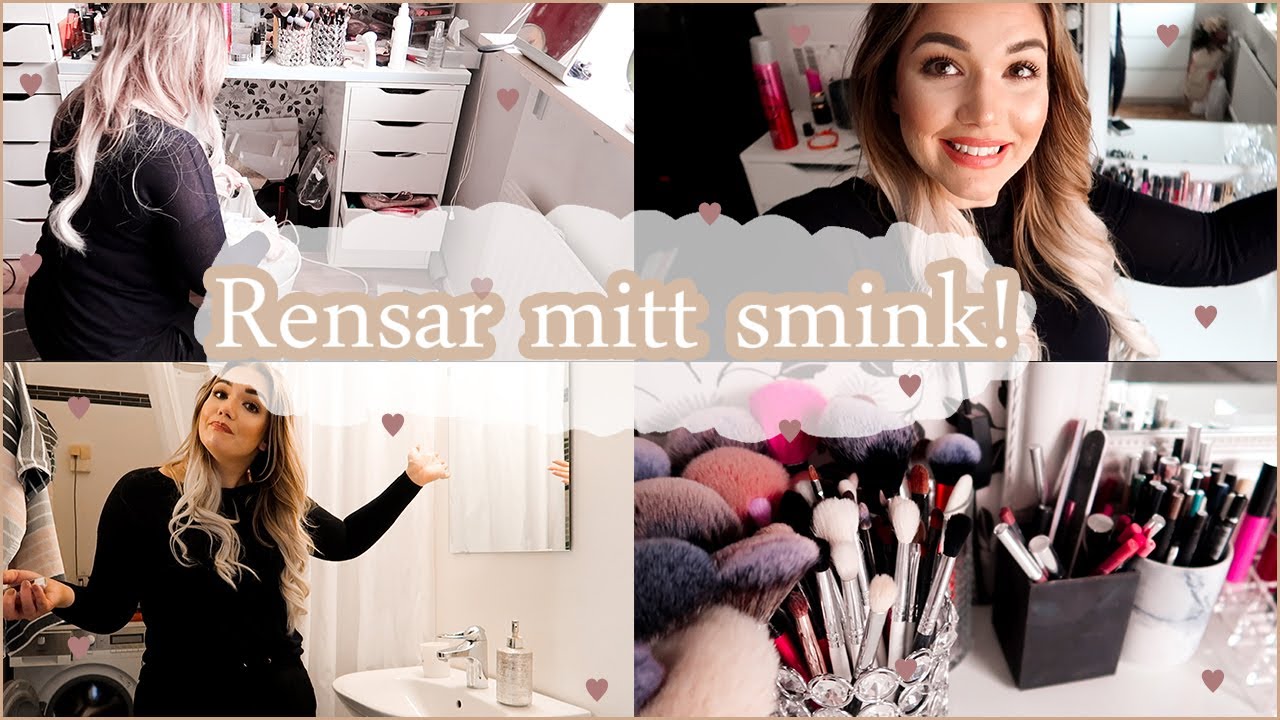 RENSA MITT SMINK MED MIG! DET &Auml;R KAOS!! ORGANISERA MITT SMINK | Amanda Marin