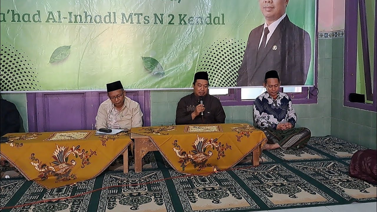 Sambutan Kepala Madrasah Sambangan Ma'had Al Inhadl MTs N 2 Kendal 