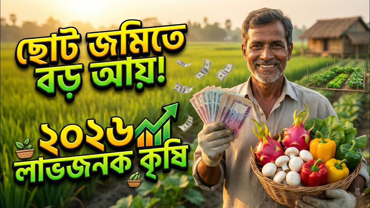 ২০২৬ সালের সবচেয়ে লাভজনক কৃষি ব্যবসা | ছোট জমিতে বড় আয়ের সেরা উপায়
