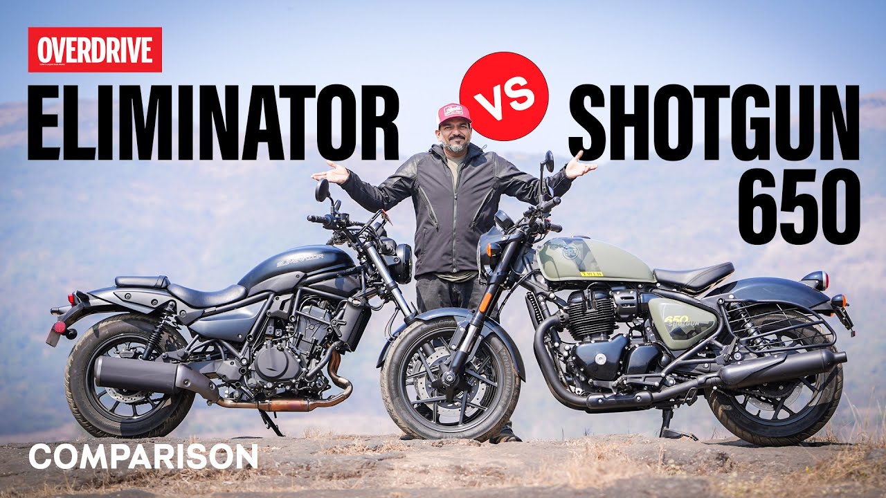 Kawasaki Eliminator v Royal Enfield Shotgun 650: Budget Power Cruisers? I @OVERDRIVE