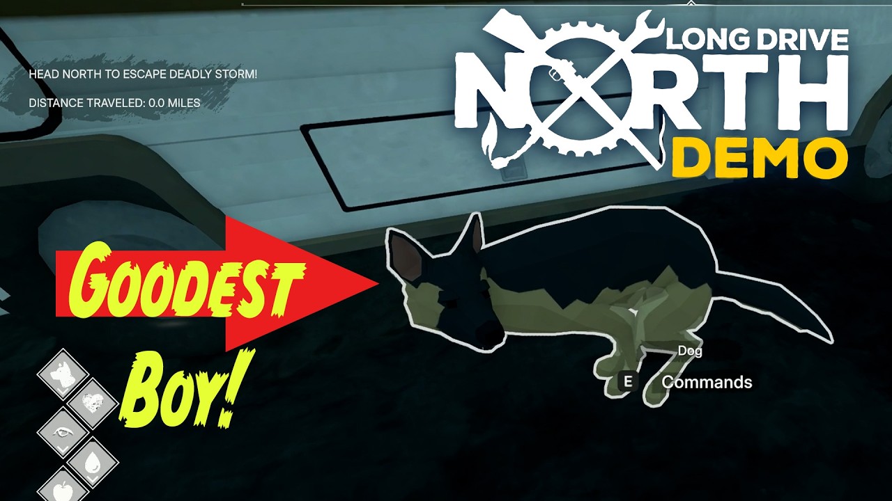This Survival Game Has The Goodest Boy!? - Long Drive North