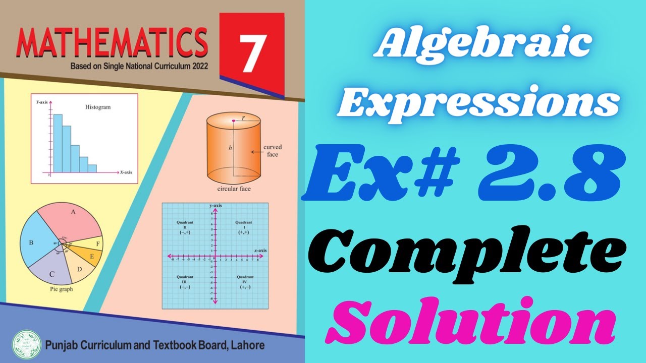 Exercise 2.8 solution class 7 new math syllabus || Algebraic Expressions || Class 7 new mathematics