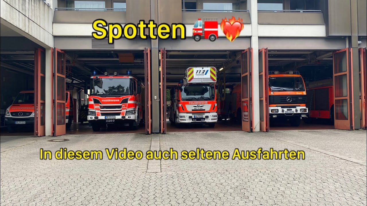 Spotten bei der BF Saarbrücken ⎮seltene Ausfahrten bekommen!