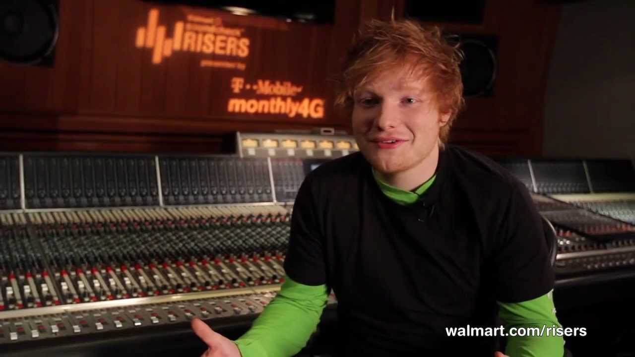 Ed Sheeran Offers Advice to Aspiring Musicians on Walmart Soundcheck Risers