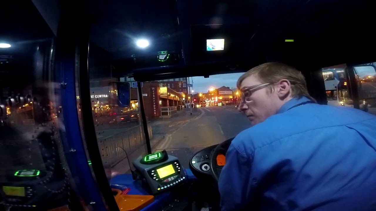 Driver's View - Route 147 West Didsbury to Piccadilly- Unedited - Rush Hour
