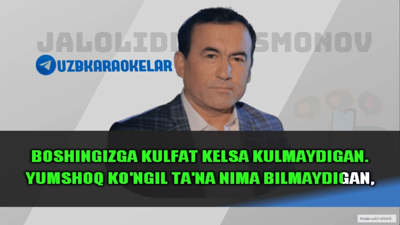 Jaloliddin Usmonov singil karaoke 