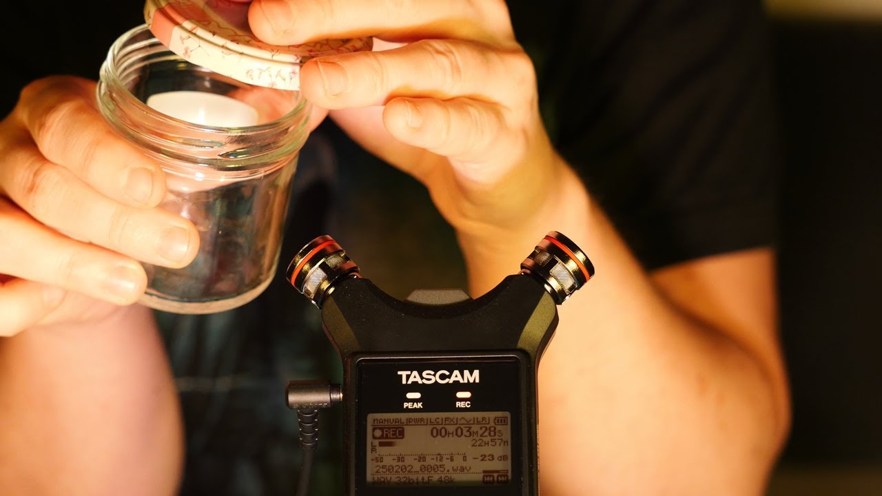 ASMR Deutsch Lid Sounds & Tapping für tiefen Schlaf 💤 (Tascam Audio)