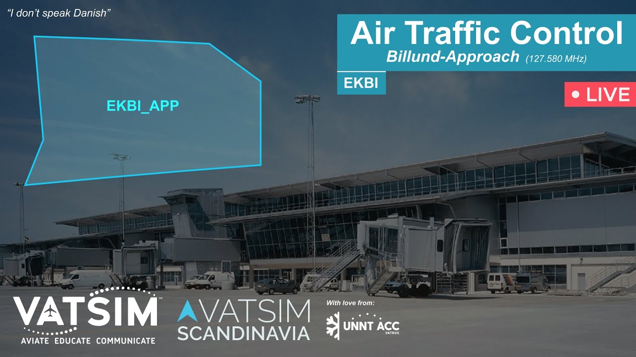 EKBI Billund Approach - RUS/ENG | Общаемся на ДВУХ языках - Vatsim ATC