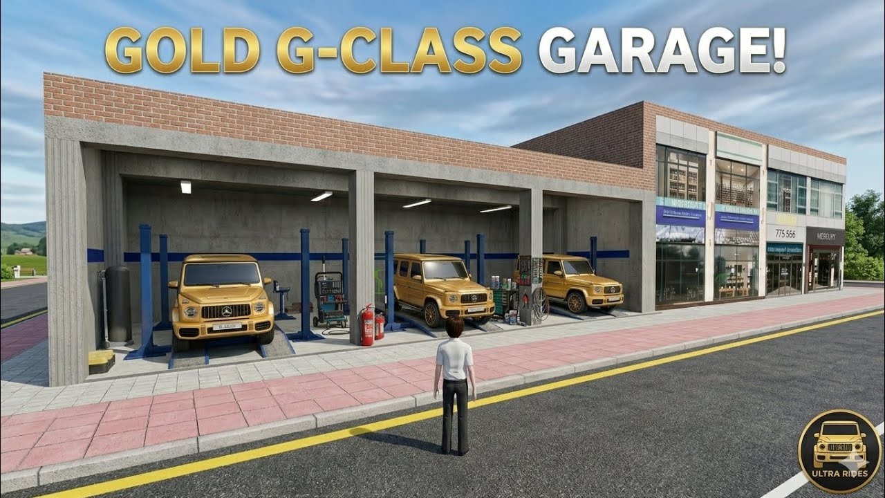 TODAY I WENT TO MY  GOLDEN MERCEDES GARAGE  || 3d driving class android games