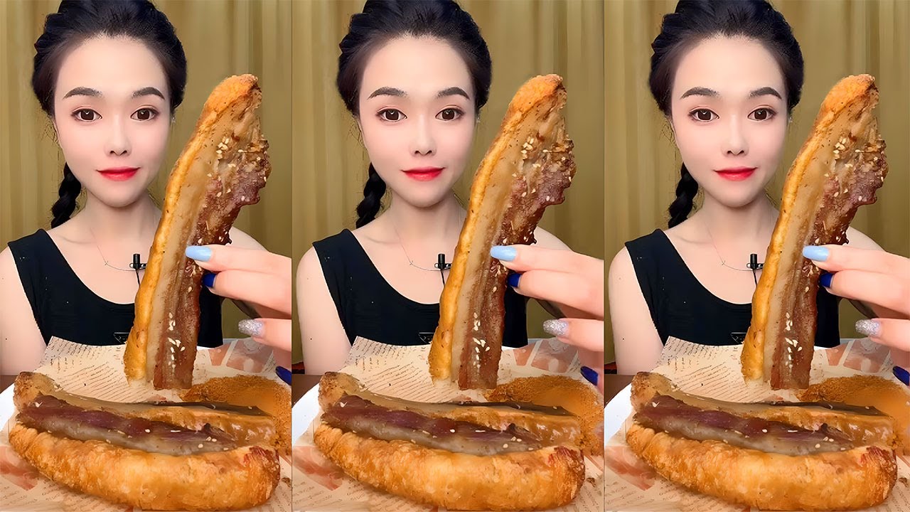 Crispy Pork Belly，Mukbang Asmr Eating