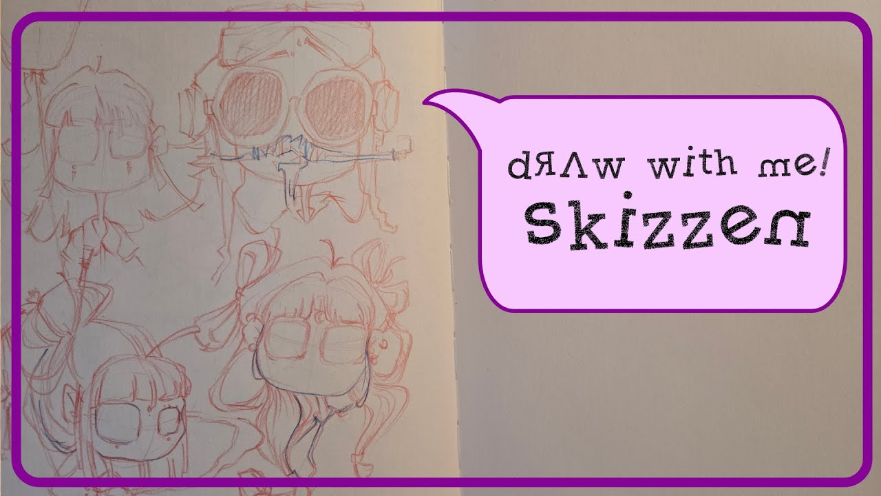 [Draw with me] Comicportrait Skizzen nach Referenzen