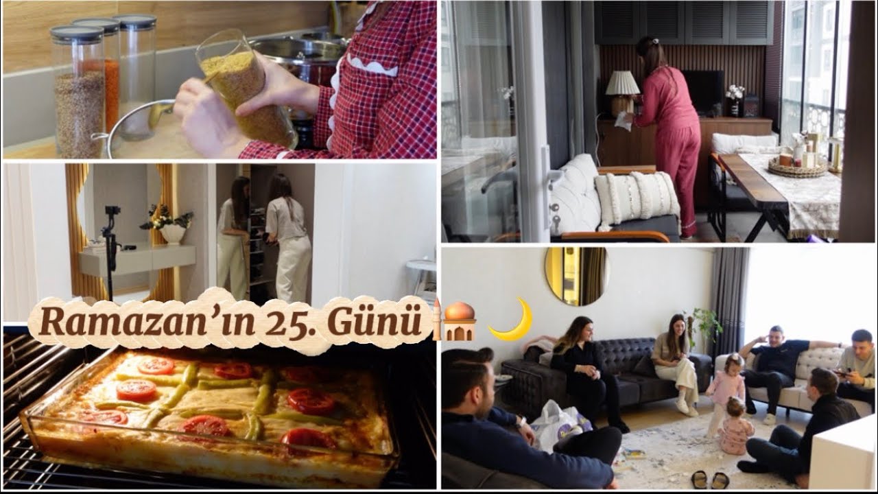 RAMAZAN’DA HER GÜNE BİR VLOG (25/29) Bir Güne iki Misafir ağırladık,iftar menüsü,Püreli Tepsi Kebabı