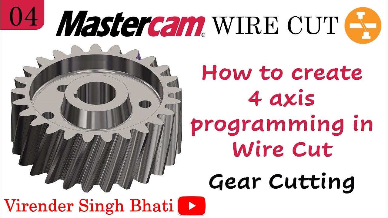 Учебные пособия по Mastercam Wire Cut || Как создать 4-осевую траекторию инструмента в программе ...