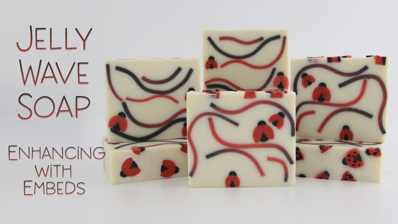 Jelly Wave Soap Technique w/  Soap Dough Embeds