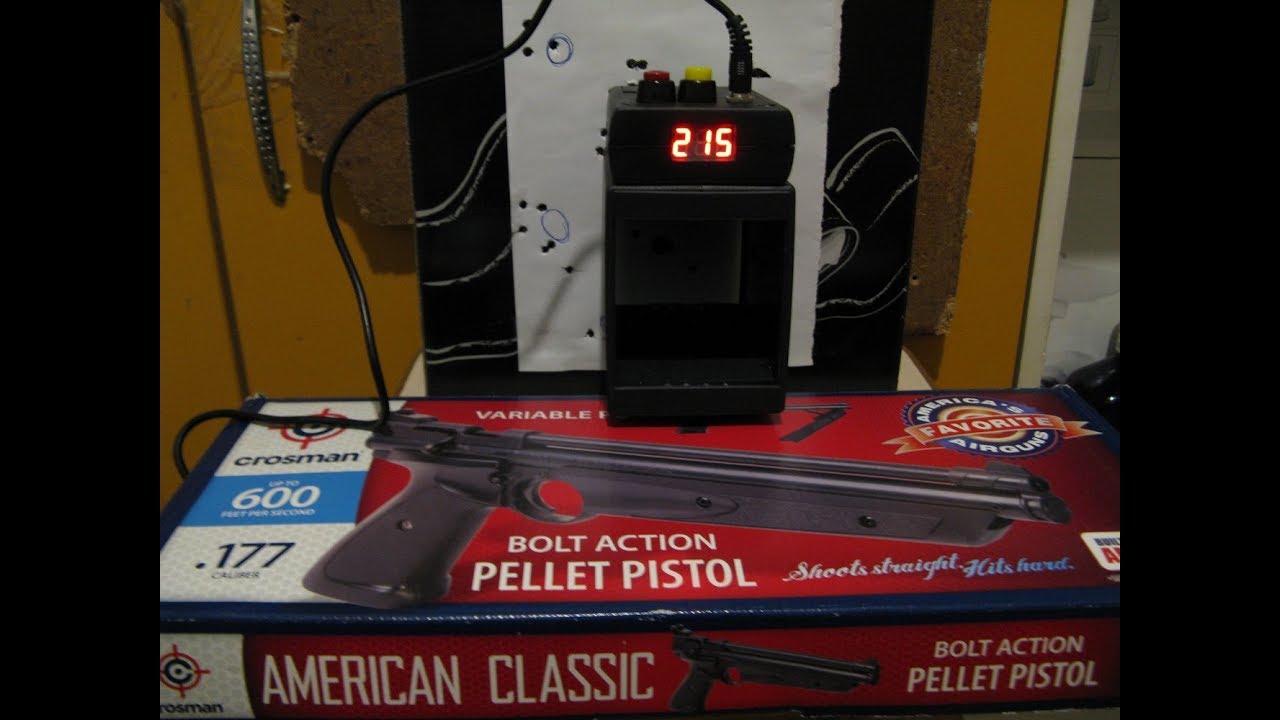 Crosman American Classic 1377 отстрел через хронограф ХР 01