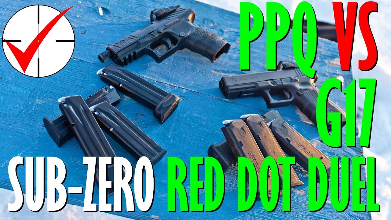 Glock 17 MOS против Walther PPQ &mdash; сравнительный тест коллиматорных прицелов Sub-Zero.