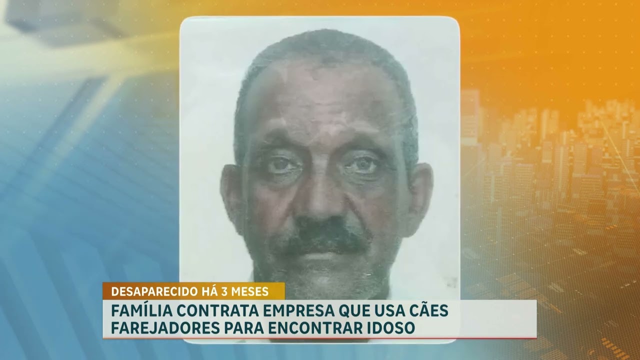 Família contrata empresa que usa cães farejadores para encontrar idoso desaparecido em MG