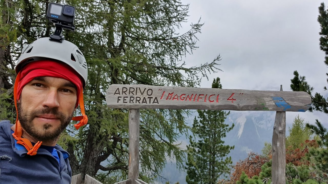 Via Ferrata in Italy, Val San Nicol&ograve;, Dolomiti. Magnifici Quattro 4.