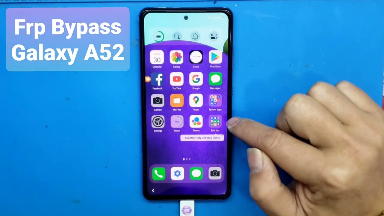 Frp Bypass Galaxy A52 U4 Android 11 / Unlock Google account A525F / new security 2022 / Frp A525