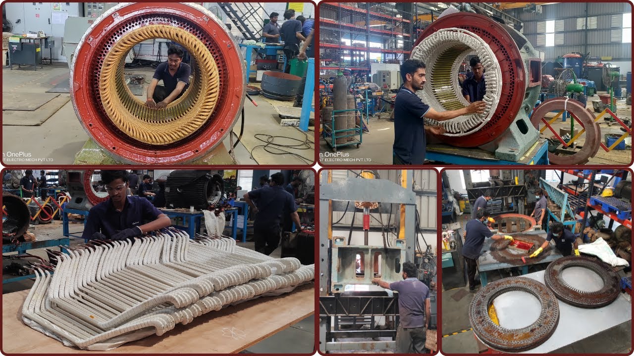 675KW HT Motor Coil Rewinding with Core Restacking