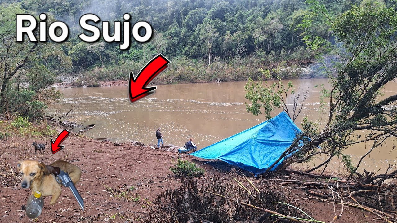 Inverno IMPLACÁVEL! Chuva, Raios e Trovões! Pescaria Raiz de Jundiá.
