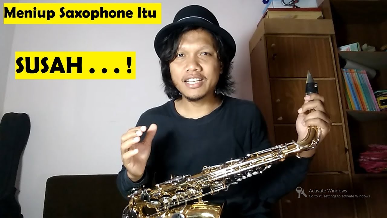 Meniup Saxophone Itu Susah! (Belajar Saxophone Pertama Kali ) EMBROCHURE DAN TONGUING