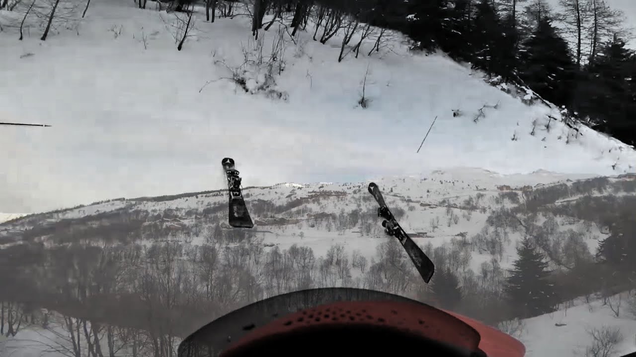 Ski Valmeinier  Von Les Hauts de Valmeinier zum Grandes Drozes   26 12 2019 Valmeinier Valloire