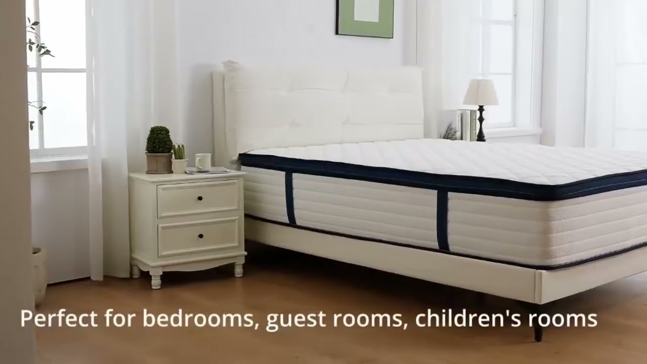 Queen Size Mattress Gel Memory Foam Hybrid Mattress , Pressure Relief, Medium Firm Comfort.