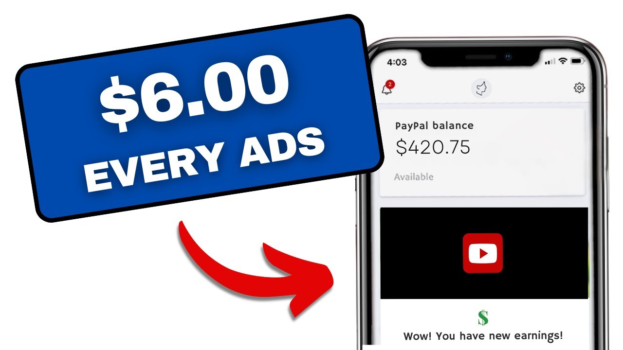 Earn $6 Every Min. 🤑 Earn Money Online Watching Ads
